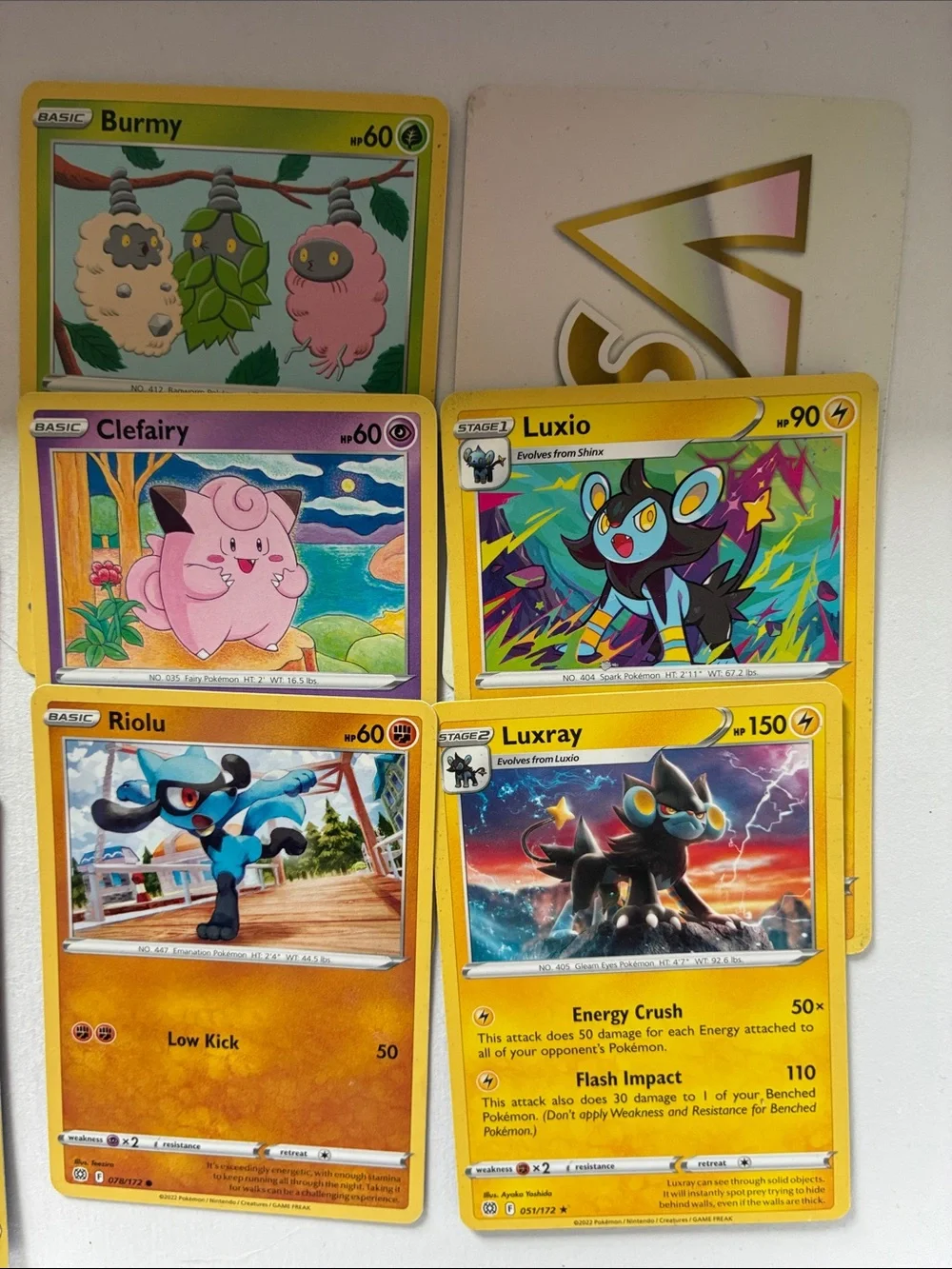 12 Pokémon cards